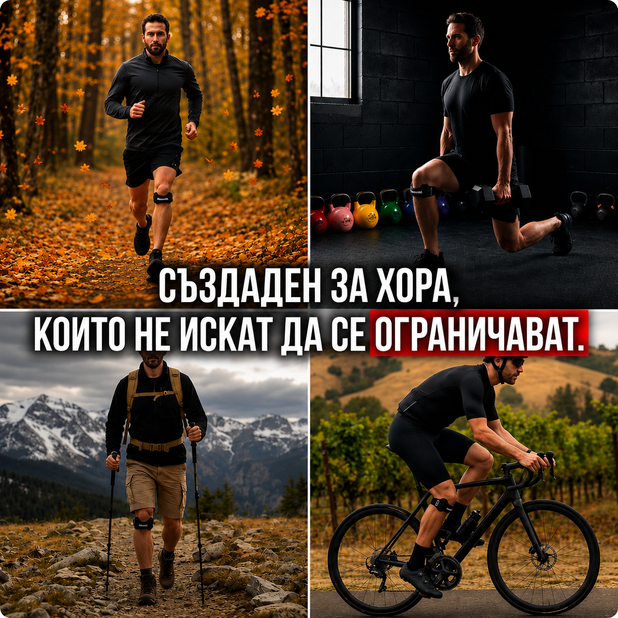 Korviv Knee+™ Наколенка с пателарна лента