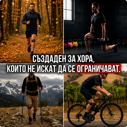Korviv Knee+™ Наколенка с пателарна лента