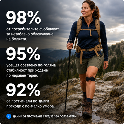 Korviv Knee+™ Наколенка с пателарна лента